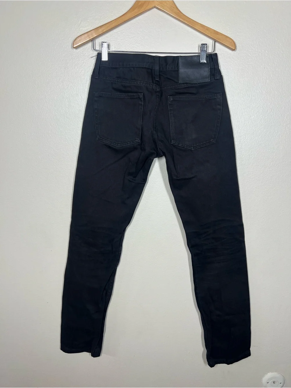 The Unbranded Brand Mens UB155 Black 12.5oz Selvedge Skinny Jeans Size 29x32